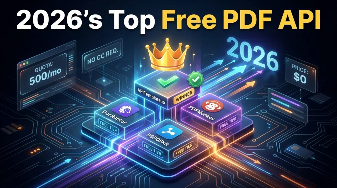 PDF Generator API Free Tiers Compared (2026)