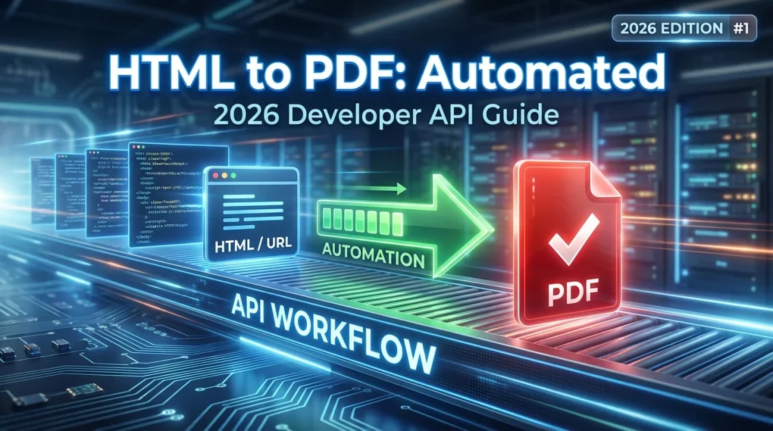 How to Convert HTML to PDF via API (2026 Developer Guide)